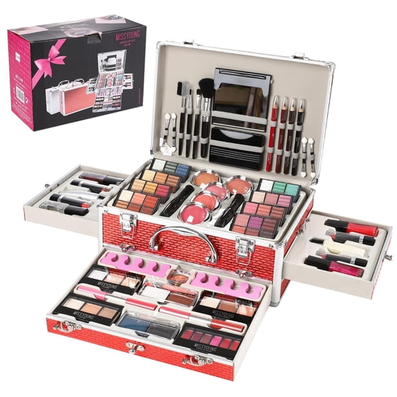Kit de maquillaje Hegafoo todo en uno para adolescentes con 106 piezas y funda