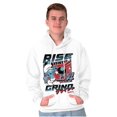 thumbnail image 3 of The Smurfs Kanji Rise and Grind Men Big & Tall Graphic Hoodie Brisco Brands 2X, 3 of 5