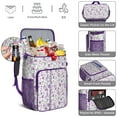 thumbnail image 5 of Travel Cooler Bag - Pioneer Flower Floral Print Pattern Camping Beer Cooler Backpack with Bottle Opener- Waterproof Insulated Picnic Backpacks - Cooler Bag for Beach, 5 of 6