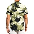 thumbnail image 6 of Hawaiian Mens Shirts Short Sleeve Summer Big and Tall Tropical Print Button Down Shirt Men Fashion Beach Vacation T-Shirt Black L, 6 of 6