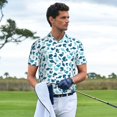 thumbnail image 3 of Balery Cute Shark Camisa Polo de Hombre con Estampado, de Manga Corta y Tejido Medio, Camisa Tipo Golf Polo-Large, 3 of 6