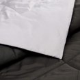 thumbnail image 4 of Basics - Cobija de edredón para cama individual/individual XL, reversible, de microfibra ligera para todas las estaciones, negro/gris, 4 of 26