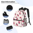 thumbnail image 5 of Daiia Hand Drawn Strawberry School Backpack for Men Women, Unisex Large Waterproof Bookbag Schoolbag Casual Daypack for High School/College/Teens/Travel/Work Black, 5 of 8