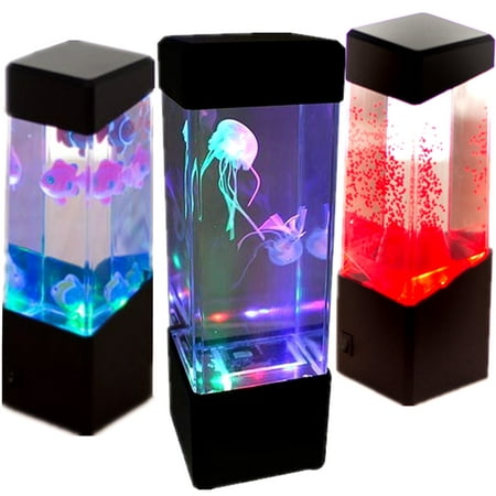 Jellyfish Water Sea Relaxing Bedside Table Mood Lamp Aquarium Tank LED Light (Best Mood Lighting Lamps)