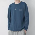 thumbnail image 5 of Camisetas para hombre, sudaderas tipo pulóver, tops verdes holgados, ropa masculina con citas estampadas, manga larga, tendencias de moda Harajuku 2024 a granel, 5 of 5
