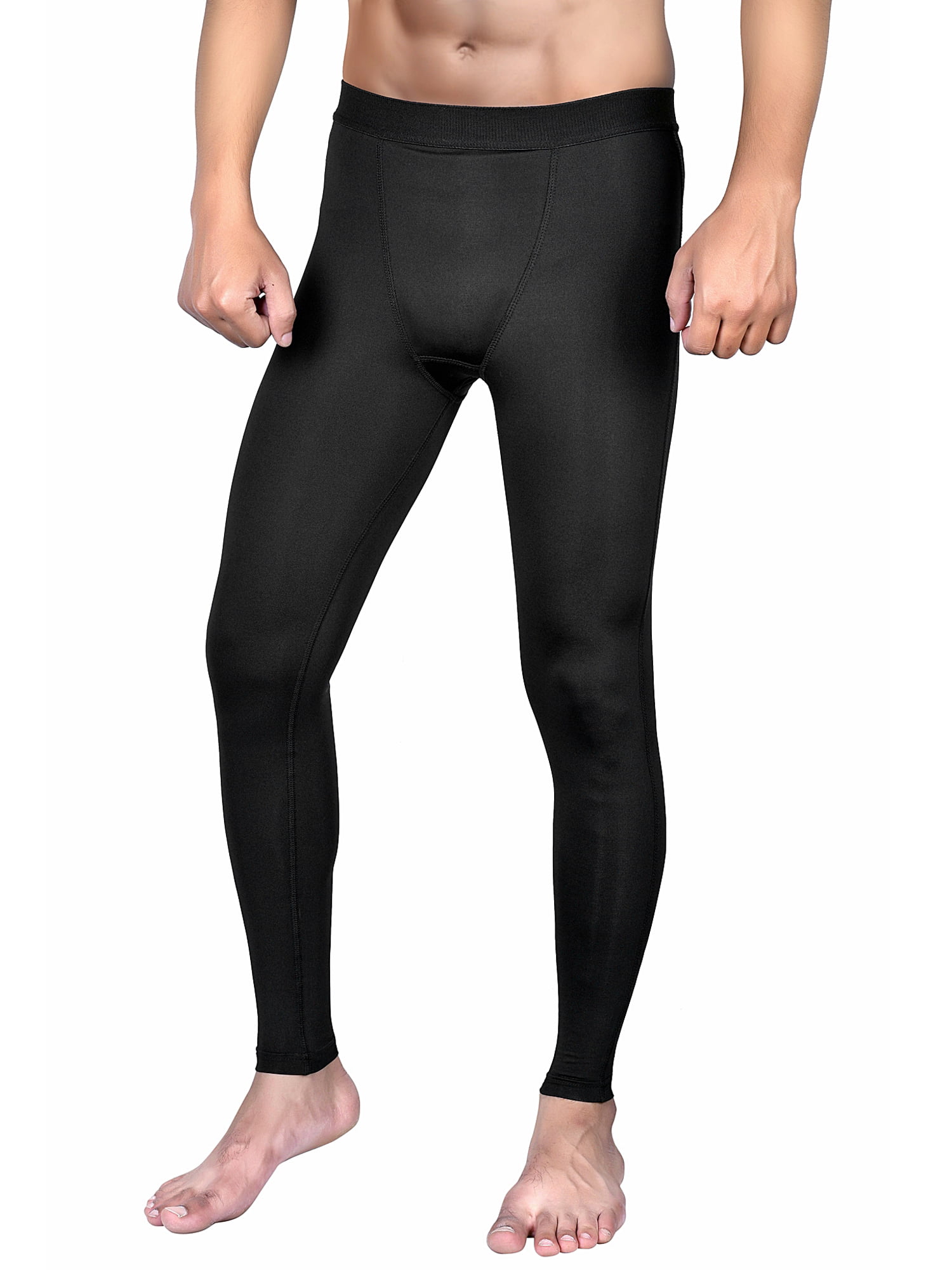 Allywit Mens Compression Pants Cool Dry Baselayer Tights Leggings