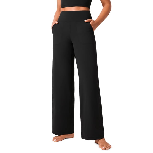 Pantalones CRZ YOGA Butterlift de pierna ancha con bolsillos y cintura alta XL