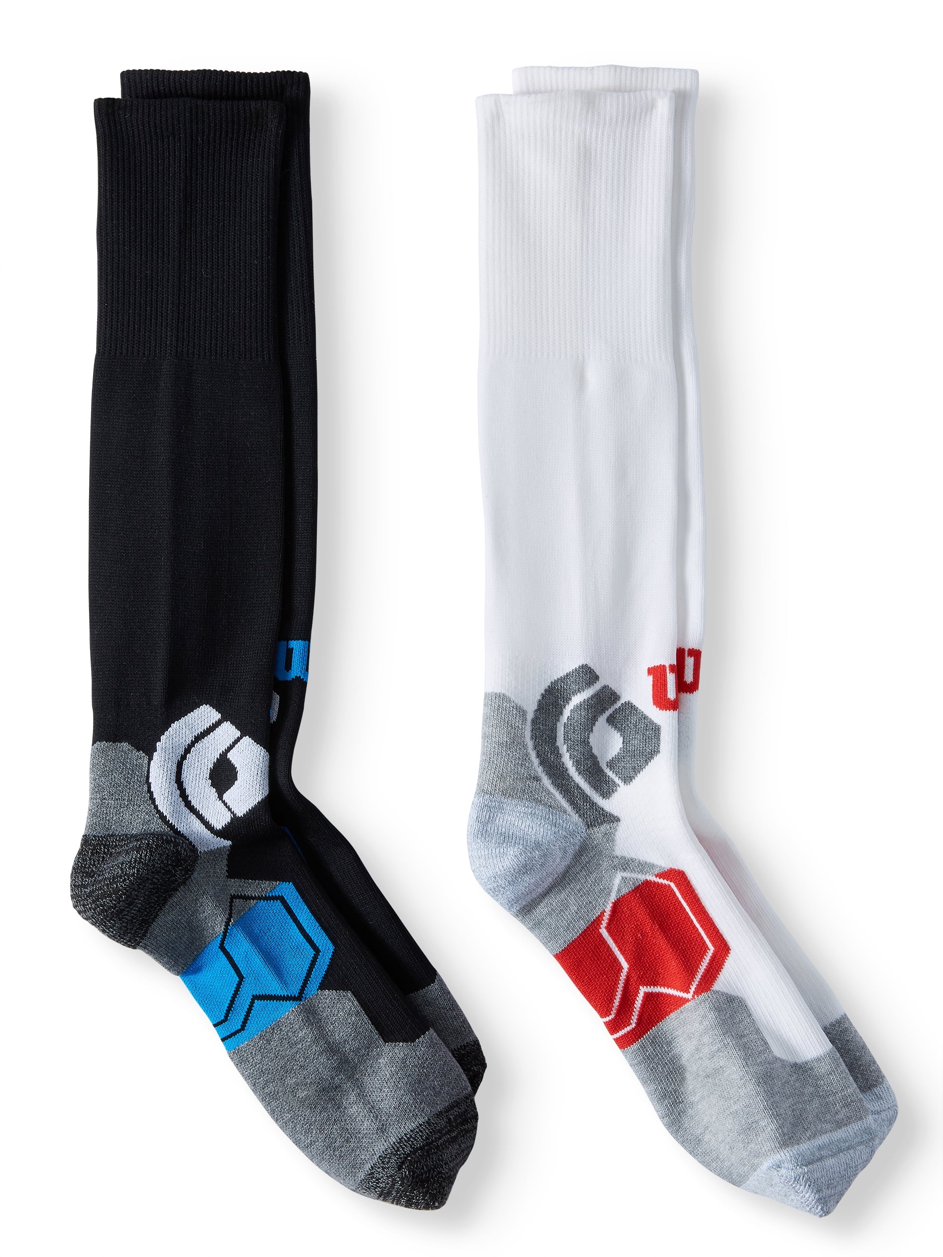 Wilson Big Boys' Soccer Knee High Socks, 2 Pairs