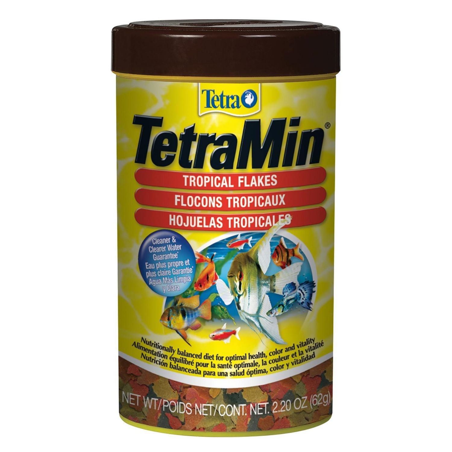 Nourriture en flocons TetraMin pour poisson tropical 2,20 fois (62 g)
