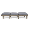 thumbnail image 4 of Noble House Ariana Outdoor Acacia Wood Chaise Lounge Grey/Dark Grey Cushion, 4 of 25