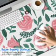 thumbnail image 2 of Long Mouse Pads for Desk,Pioneer Flower Floral Print Pattern Desk Mats on Top Of Desks, Desk Mouse Pad Extra Large with 3mm Non-Slip Base and Stitched Edge for Gaming,Office,Work,Home 47.3"x23.6", 2 of 6