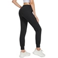 thumbnail image 3 of FEDTOSING Fit Joggers for Women High Waist Tapered Sweatpants Black,up to Size XL, 3 of 6