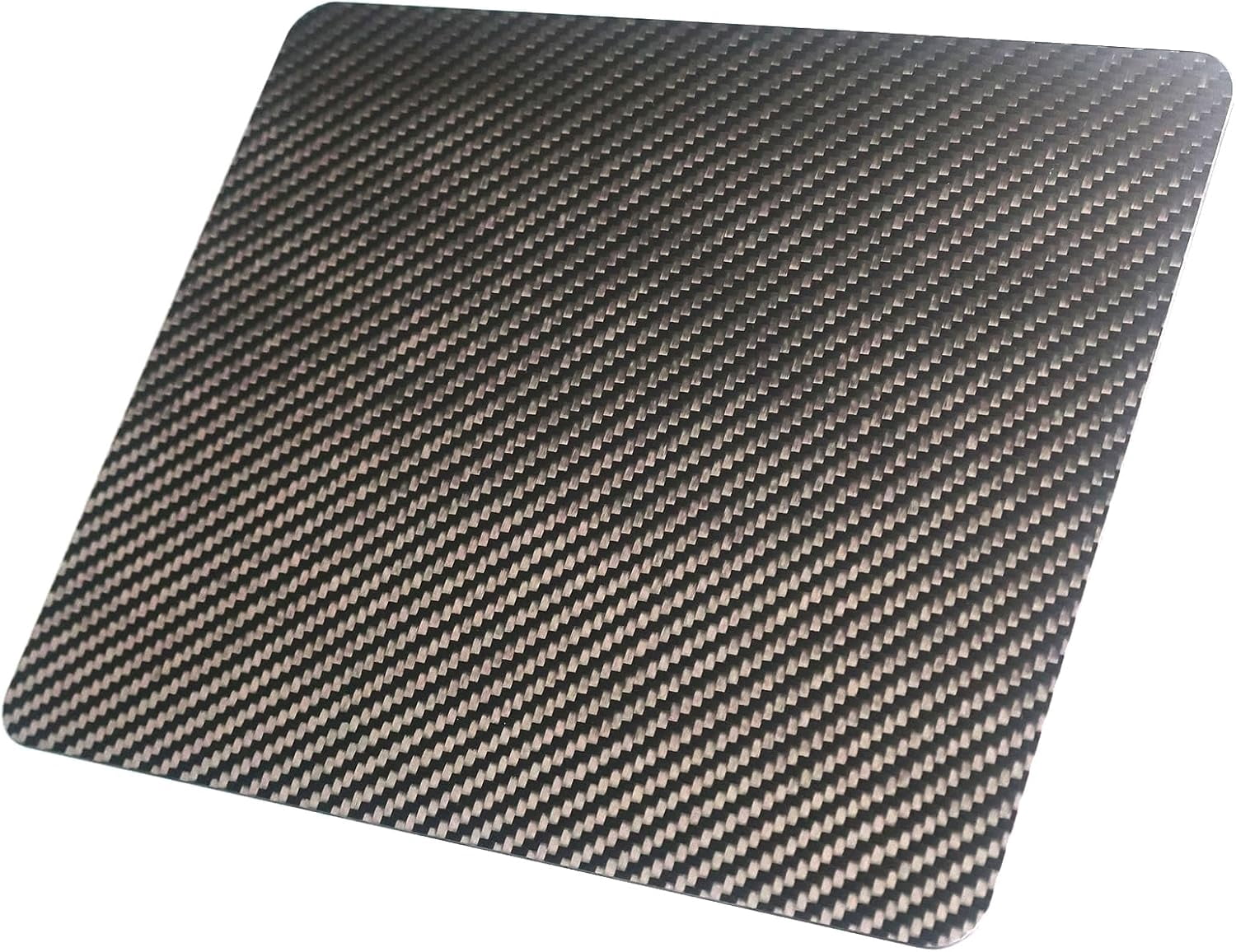 Multipurpose Carbon Fiber Mouse Pad - Hard, Thin, and Lightweight for Office, Gaming, and Daily Computer Use on Desk or Lap (Forged, Large)