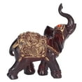 thumbnail image 4 of Elephant Figurines, Retro Style Premium Resin  Luck Elephant Decor  For Desk For Office For Bedroom, 4 of 8