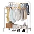 thumbnail image 1 of Rack Armable para Ropa Organizador Closet para Hogar con Doble Guardaropa Color Blanco Practiksa Rack Doble Blanco, 1 of 5