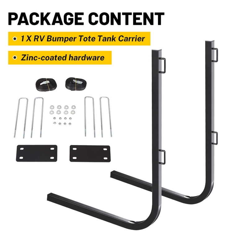 Hd Rv Bumper Rack Rv Bumper Rack KUAFU RV Tote Tank Rack Carrier – Bumper Mount, Holds 15 ...