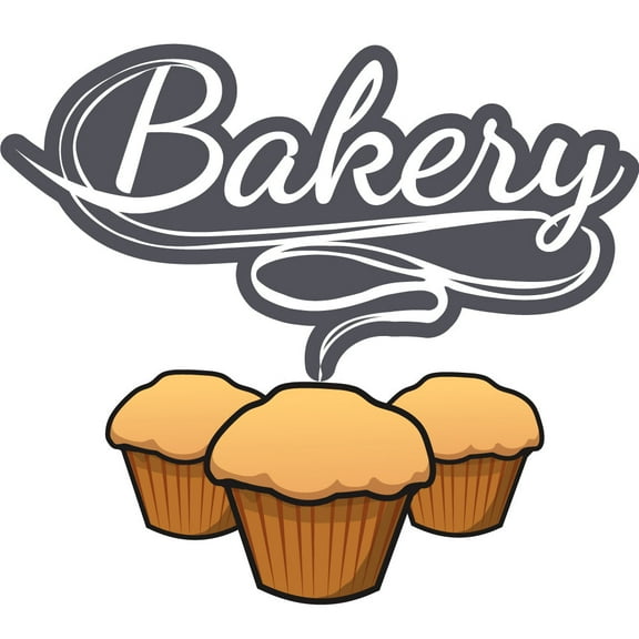 BAKERY Aluminum Street Sign pastry cakes cupcakes donuts bread | Indoor/Outdoor |  24" Wide