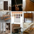 thumbnail image 7 of Wood Furniture Repair Kit, 6 Colors Wood Filler Hardwood Laminate Vinyl Floor Repair Kit, with Wood Putty, Wood Polish Wax for Hole, Scratch, Crack, Stain (Walnut Wood 20Pcs), 7 of 7