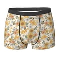 thumbnail image 6 of Men's Boxer Briefs, Hippie Bee Honeycomb Soft Comfy Mens Underwear Boxer Briefs Breathable With Widen Waist, 6 of 7