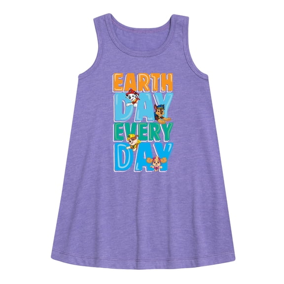 Paw Patrol - Earth Every Day - Toddler and Youth Girls A-line Dress