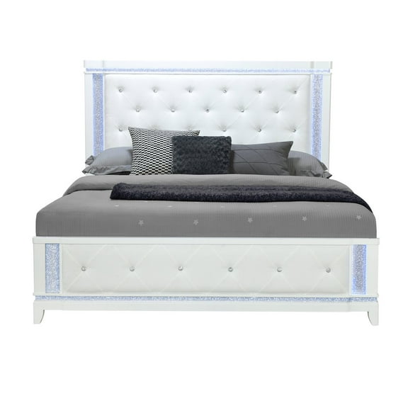 Global Furniture USA Contemporary Queen Bed With Led