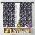 thumbnail image 5 of Blackout Kids Curtains,Blue Cartoon Unicorn Moon Rainbow Ice Cream Pattern Childrens Insulated Curtains Set Of 2,Bedroom Essentials,Toddler Room Decor 42"x54", 5 of 5