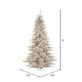 thumbnail image 3 of Vickerman 9' Silver Tinsel Fir Artificial Christmas Tree, Warm White Dura-lit LED Lights, 3 of 4