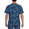 thumbnail image 3 of Vsdgher Sea Turtle Print Men's Dry Fit Mesh Athletic Shirts Moisture Wicking Tennis T-Shirt Tops, 3 of 9
