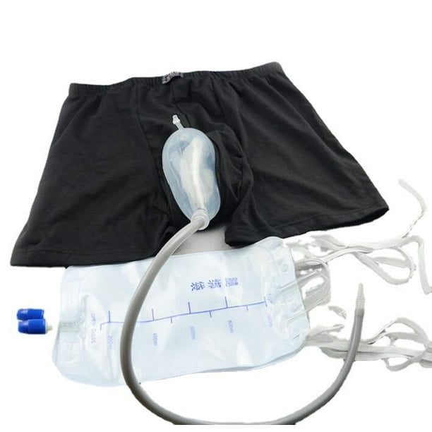 Bolsa para pierna de 500 ml, bolsa de drenaje urinario, bolsa de drenaje para recolección de orina con 2 correas, válvula antirreflujo