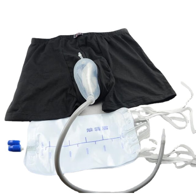 Bolsa para pierna de 500 ml, bolsa de drenaje urinario, bolsa de drenaje para recolección de orina con 2 correas, válvula antirreflujo