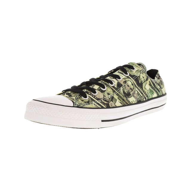 Converse Chuck Taylor Ox Vert / Noir Espadrilles Basses en Toile - 13M 11M