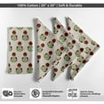 thumbnail image 4 of Vargottam Serviettes en Coton à Imprimé Ethnique en Blocs - Ensemble de 12, 20x20 Pouces, Serviettes de Table à Motifs Floraux Rouges, Faites à la Main pour un Style Intemporel et Traditionnel - Lavable à la Machine, 4 of 7