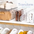 thumbnail image 3 of primebox Plastic Food Storage 6 Pack Clear Container Bin with Handles for Organizing Kitchen, Pantry, Refrigerator, Freezer, Pantry, Cabinet, Closet, Bathroom. 10”x4”x6”, 3 of 7