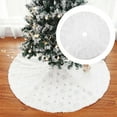 thumbnail image 1 of Falda de árbol de Navidad, base para árbol, diseño redondo para festivales, decoración de invierno, decoración navideña, tapete para árbol de Navidad Diámetro 90cm, 1 of 8