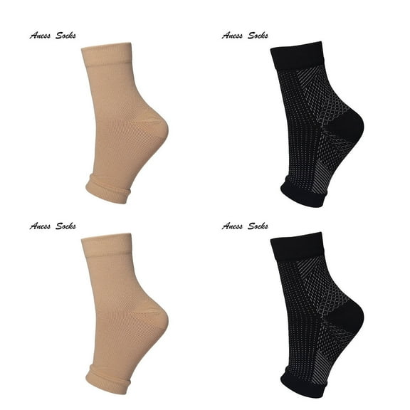 AUQ 4Pair Ankle Sleeve,Nylon Calcetines Para Mujer,No Show Socks Womens
