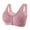 58#Wine, variant on Daisy Bras for Older Women 2025 - Front Closure No Underwire, Full Coverage Seamless Bra, Breathable Push Up Plus Size Soft Bralette for Seniors
