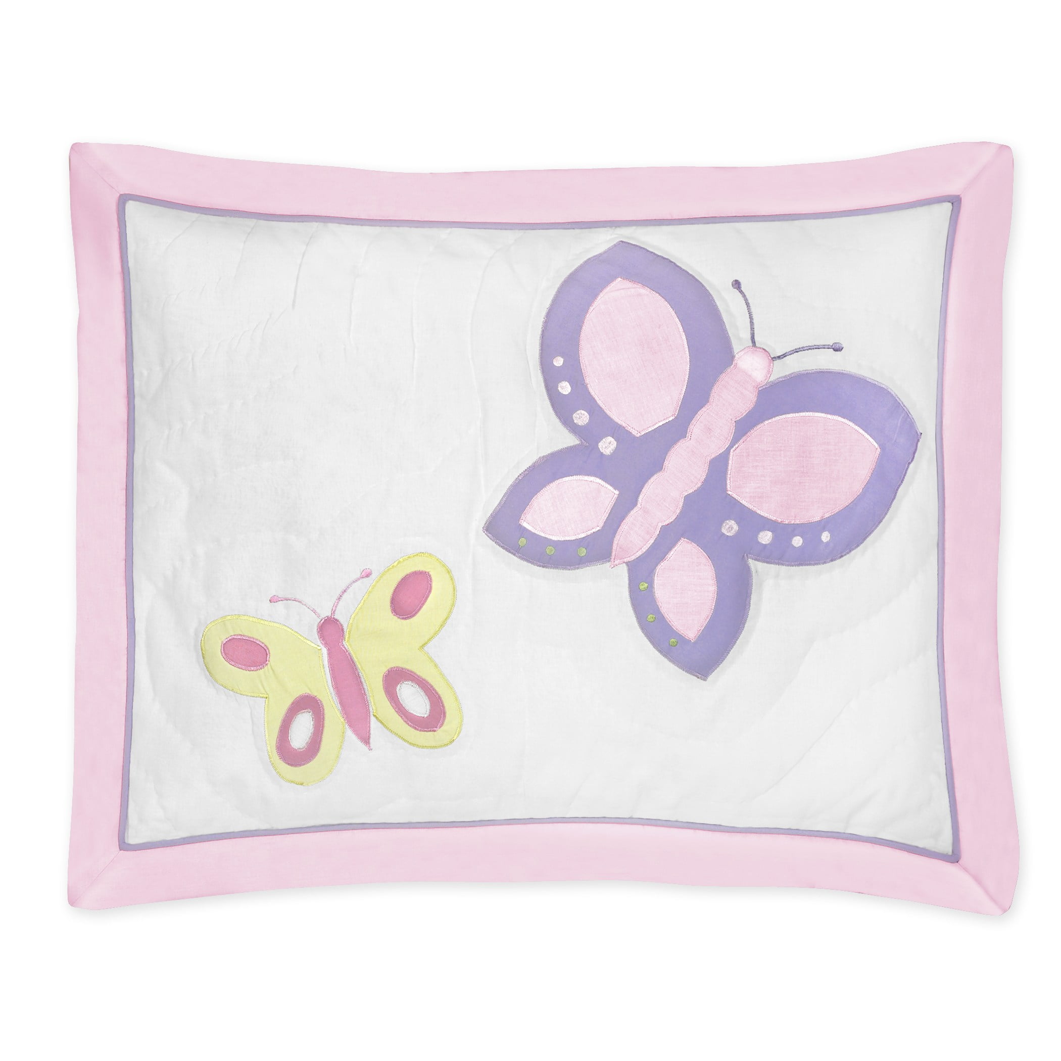 Sweet Jojo Designs Pink And Purple Erfly Collection Standard Sweet Jojo Designs Pink And Purple Erfly Collection Standard Pillow Sham