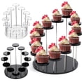 thumbnail image 3 of Multi-Layer Cupcake Stand Acrylic Tiered Serving  Cupcake Tower for Party  E, 3 of 7