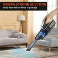 thumbnail image 3 of Handheld Vacuum Cordless, 8000PA Protable Rechargeable Car Vacuum Cleaner, 100W Strong Powerful Wet Dry Car Vacuum with HEPA Filter, Mini Vacuum for Car, RV, Boats, Travel (Black), 3 of 6