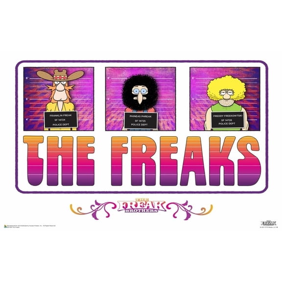 The Freak Brothers - The Freaks Poster 17" x 11"