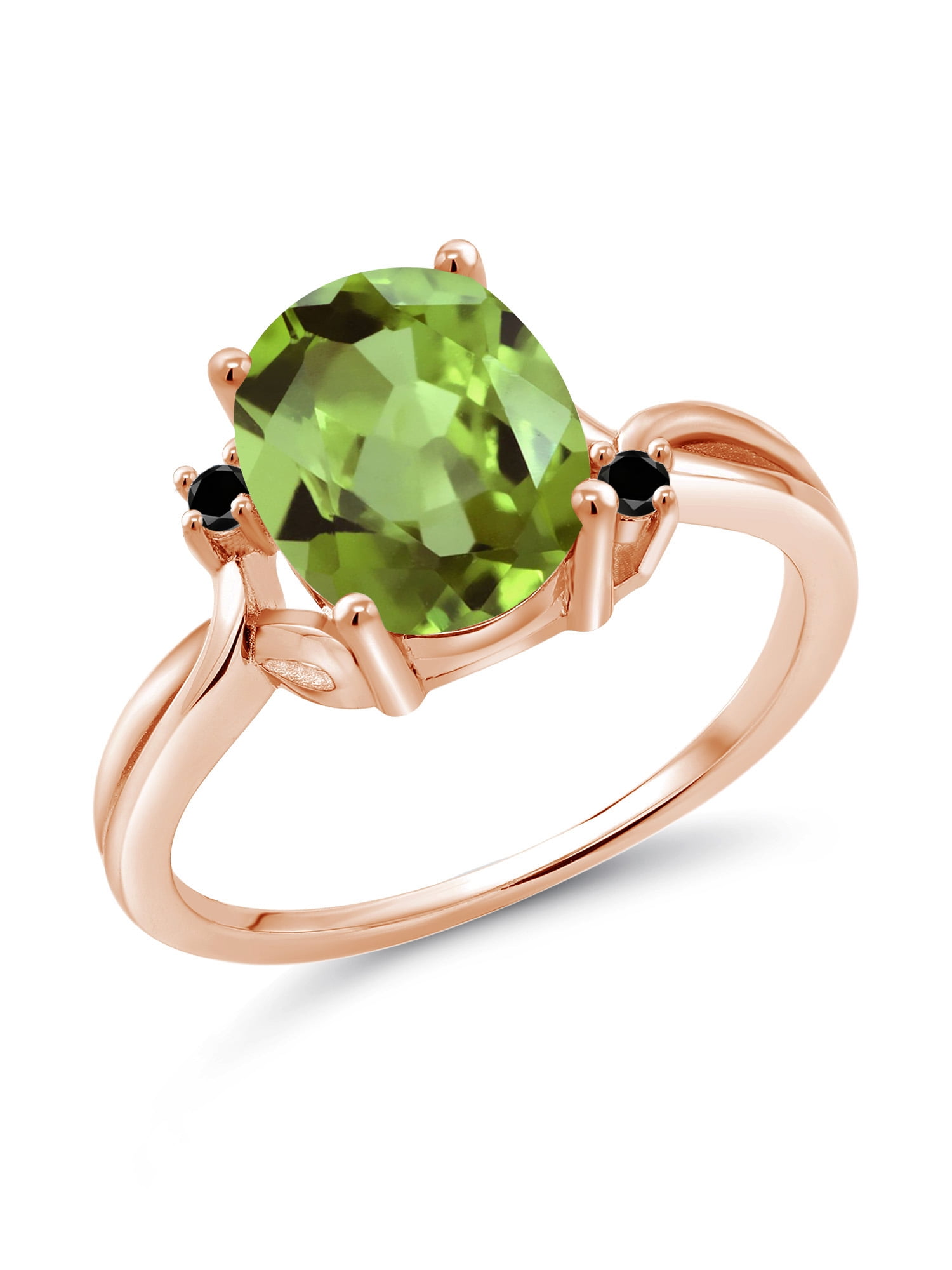 2.68ct Gem Wt Sterling Silver Rhodium Plated Peridot /& Diamond Flower Pendant