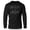 Black on Black, variant on GYMISH Man Vs. Iron Lightweight Long Sleeve Hooded T-Shirt for Men – Funny Gym Hoodie, Bodybuilding & Workout Apparel, Sport Grey, Small