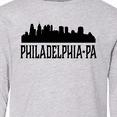 thumbnail image 4 of Inktastic Philadelphia Pennsylvania City Skyline Long Sleeve Youth T-Shirt, 4 of 5