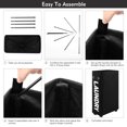 thumbnail image 6 of Lifesela X-Large Rolling Laundry Hamper, 27" Tall Slim Laundry Basket with Mesh Liner, Collapsible Dirty Clothes Hamper with Handle, Corner Laundry Bin Laundry Cart with Wheels (Black), 6 of 7