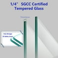 thumbnail image 4 of AskPeak 56-60" W X 72" H Double Sliding Shower Door ,1/4" (6mm) ANSI/SGCC Tempered Glass,Matte Black,Fingerprint,Resistant Design, 4 of 17