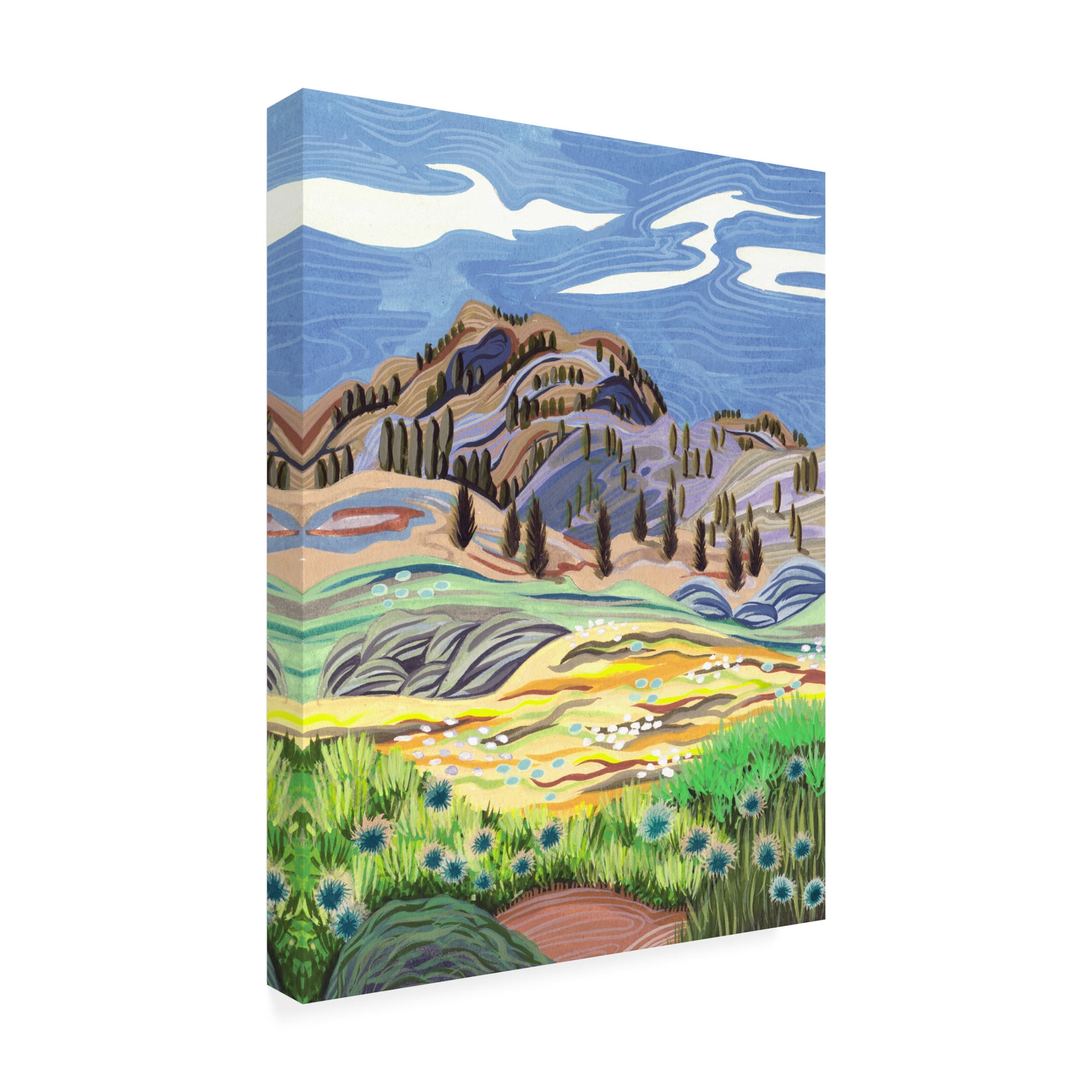 Trademark Fine Art Melissa Wang Galaxy Roads II Canvas Wall Art