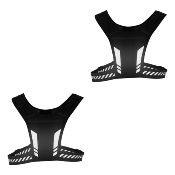 Yuarrent Chaleco reflectante para correr con bolsillo para teléfono Ligero para hombres Correr Senderismo Tipo 1 2piezas