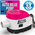 thumbnail image 1 of Automatic Bilge Pumps for Boats Auto Bilge Pump 1100 GPH Boat Bilge Pump with Float Switch Built In 12V Bass Boat, Jon Boat and More Small Submersible Pump with 1.1 in Output, 1 of 6
