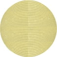 thumbnail image 1 of Ahgly Company Machine Washable Indoor Round Transitional Sun Yellow Area Rugs, 3' Round, 1 of 7