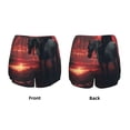 thumbnail image 3 of Hirioo Lone Rider Under Red Sky for Women's Double Layer Athletic Shorts High-Performance Gym Shorts with Inner Pocket, Elastic Waistband-XX-Large, 3 of 7